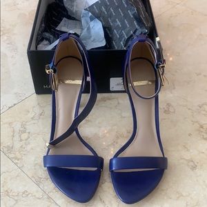 Marciano Blue Leather Heels “New”